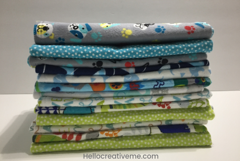 The Easiest Ever Burp Cloth Tutorial - Hello Creative Me