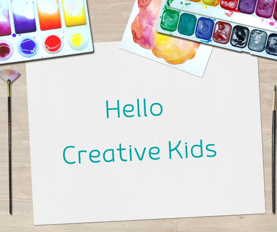 Hello creative kids sign