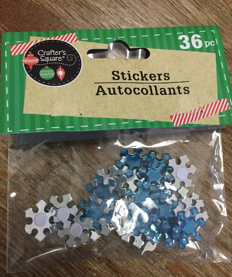 pack of snowflake stickers