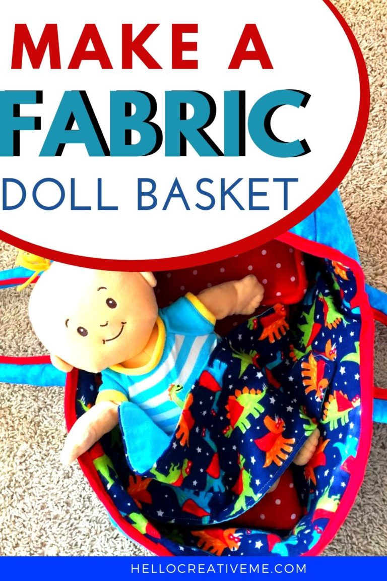 Fabric Baby Doll Baskets Hello Creative Me