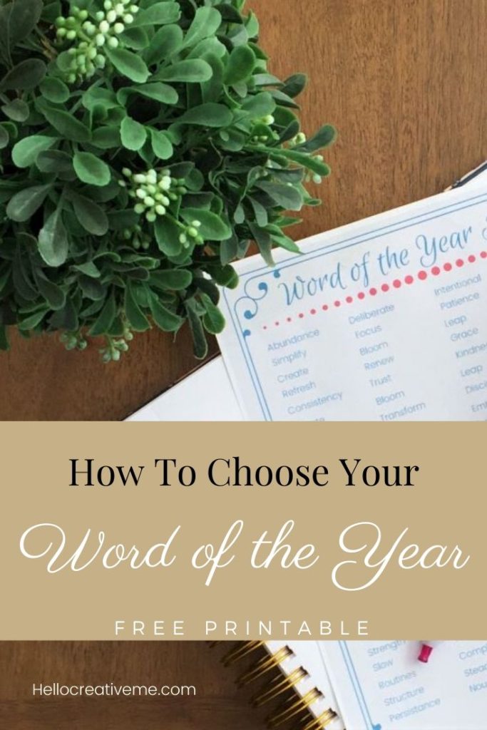 How to choose your word of the year